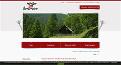Desktop Screenshot of huetten-oesterreich-mieten.com